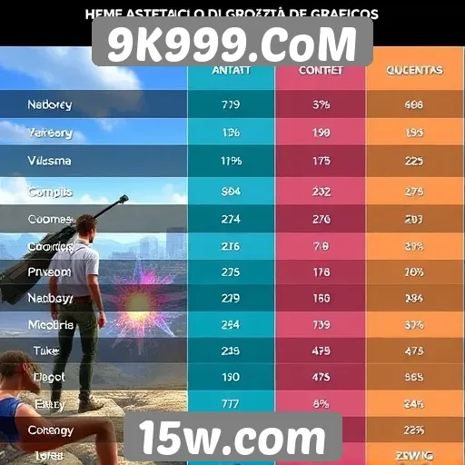Comparação de gráficos entre jogos no 9K999.CoM